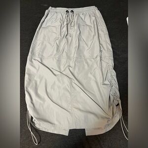 Wild Fable Silver Skirt with Elastic Waist